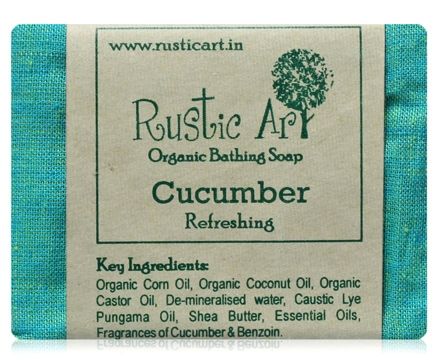 Rustic Art Cucumber Organic Bathing Soap