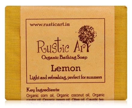 Rustic Art Lemon Organic Bathing Soap