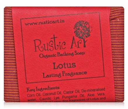 Rustic Art Lotus Organic Bathing Soap