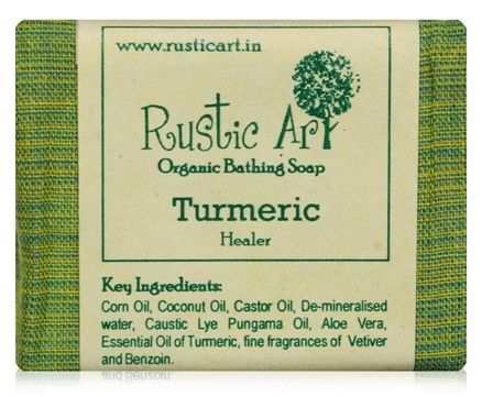 Rustic Art Turmeric Organic Bathing Soap