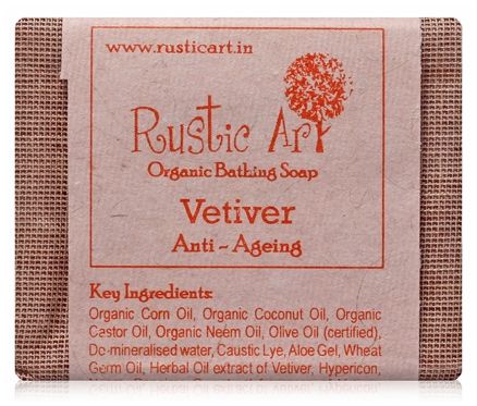 Rustic Art Vetiver Organic Bathing Soap