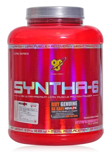 BSN Syntha 6 Ultra Premium Lean Muscle Protein Powder - Strawberry Milk Shake