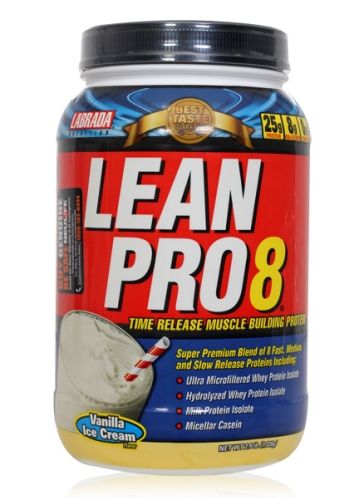 Labrada Lean Pro - 8 Time Release Muscle Building Protein - Vanilla Ice Cream