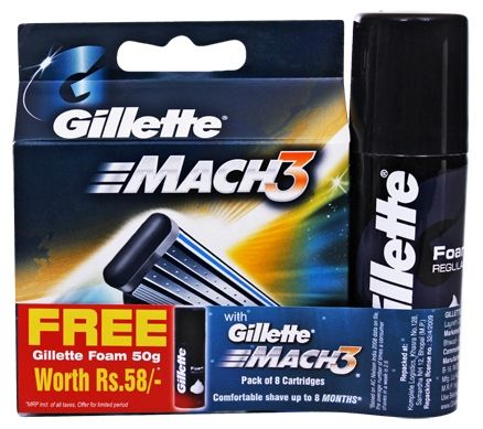 Gillette Mach 3 Cartridges - Pack Of 8