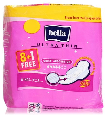 Bella Ultra Thin Sanitary Pads - Wings