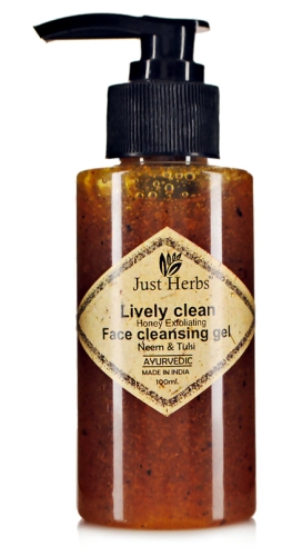 Just Herbs Lively Clean Honey Exfoliating Face Cleansing Gel