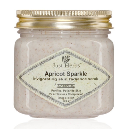 Just Herbs Apricot Sparkle Invigorating Skin Radiance Scrub