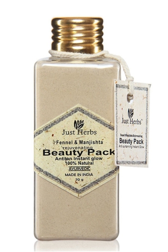 Just Herbs Fennel & Manjishtha Rejuvenating Beauty Pack