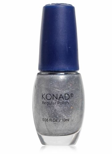 Konad Regular Nail Polish- Ice Silver