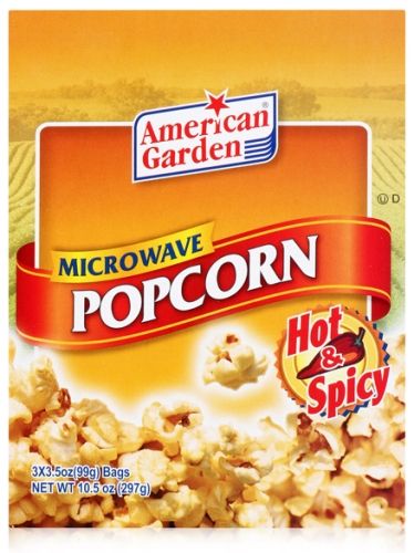 American Garden Microwave Popcorn - Hot & Spicy