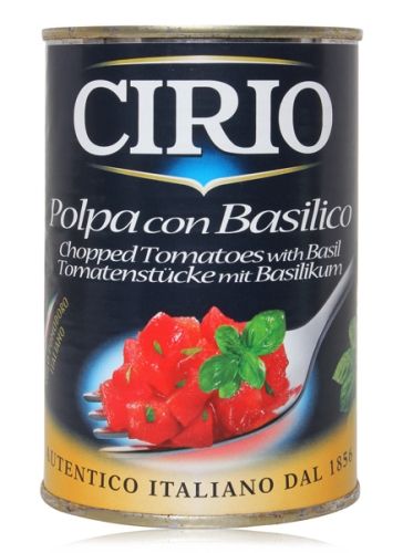 Cirio Polpa Con Basilico Chopped Tomatoes With Basil