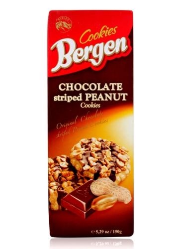 Bergen Chocolate Striped Peanut Cookies