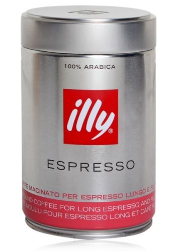Illy - Espresso Caffe Macinato Per Espresso Lungo E Filtro
