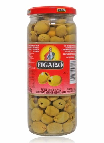 Figaro Pitted Green Olives Aceitunas Negras Deshuesadas