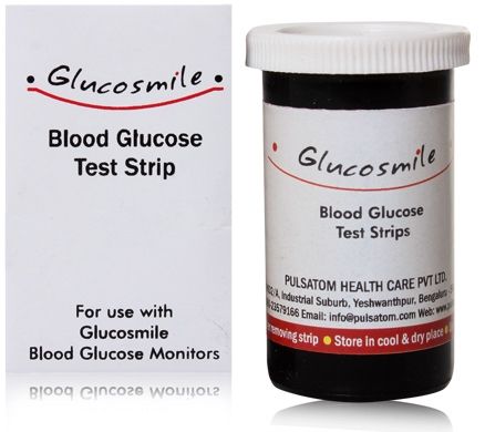 Pulsatom Glucosmile Blood Glucose Test Strips