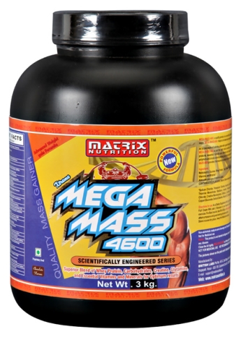 Matrix Nutrition Mega Mass 4600 Dietary Supplement - Chocolate Flavor