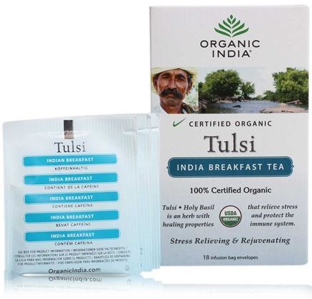 Organic India Tulsi India Breakfast Tea