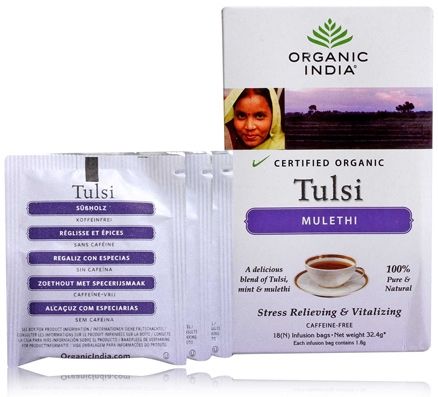 Organic India Tulsi Mulethi - 18 Tea Bags
