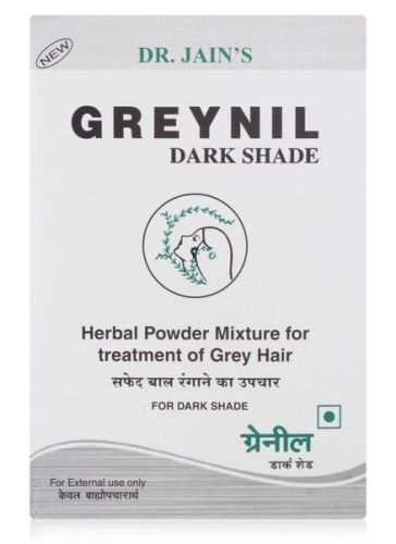 Dr. Jain''s Dark Shade Greynil Herbal Powder Mixture