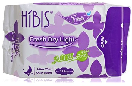 Hibis Herbal Over Night Sanitary Napkins