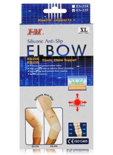 I - M Elastic Silicon Anti - Slip Elbow Support - Extra Large