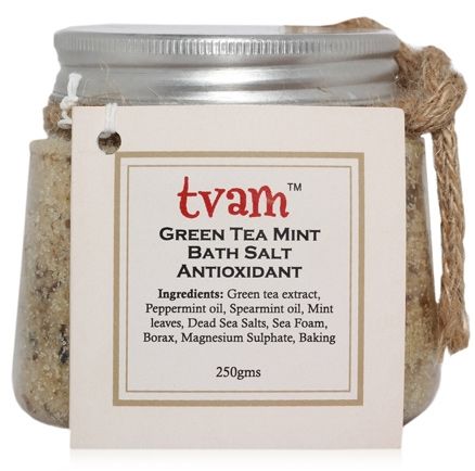 Tvam Green Tea Mint Bath Salt Antioxidant