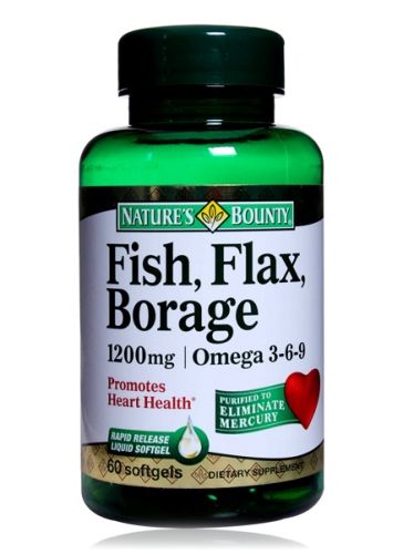 Nature''s Bounty Fish Flax Borage - 1200 mg