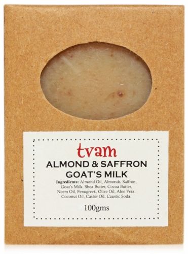 Tvam Almond & Saffron Goat''s Milk Soap