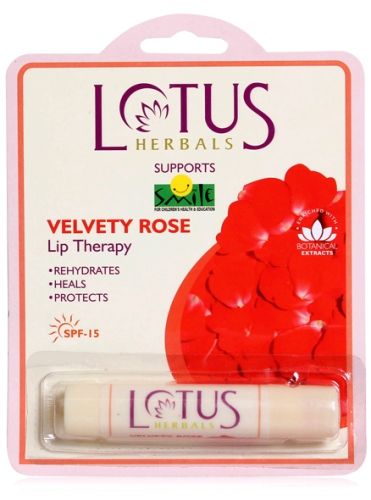 Lotus Herbals Lip Therapy Velvety Rose