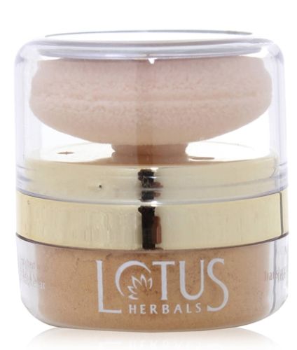 Lotus Herbals Natural Blend Translucent Loose Powder With Auto-Puff - 820 Sunset Beach