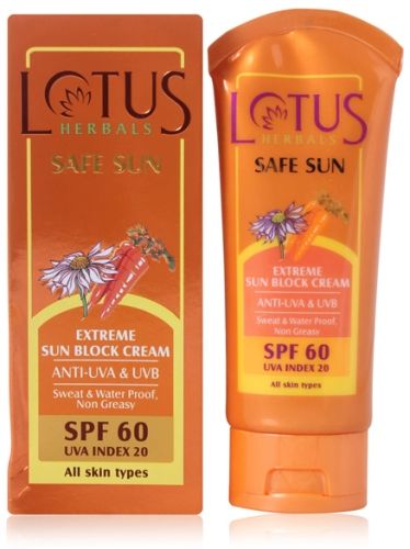 Lotus Herbals Extreme Sun Block Cream - SPF 60