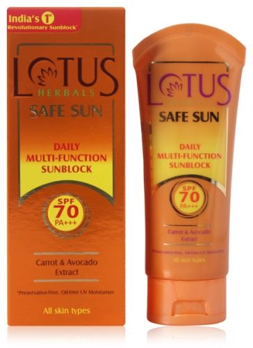 Lotus Herbals Safe Sun Daily Multi-Function Sunblock - SPF 70