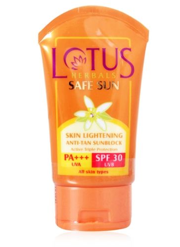 Lotus Herbals Safe Sun Sunblock Cream - SPF 30