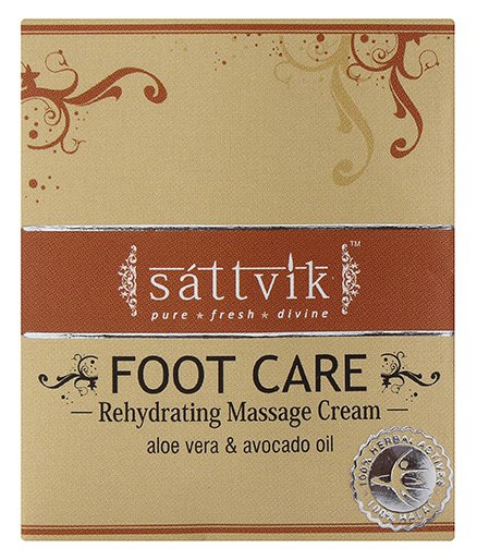 Sattvik FootCare Rehydrating Massage Cream - With Mint & Almond
