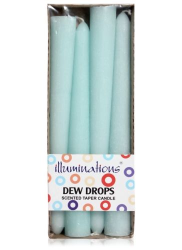 Illuminations Dew Drops Scented Taper Candles - 4 Pieces