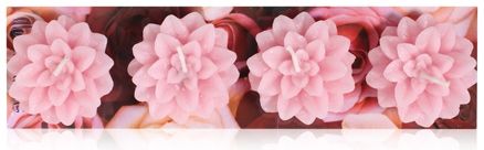 Illuminations Rose Petals Scented Floating Candles - 4 Pieces