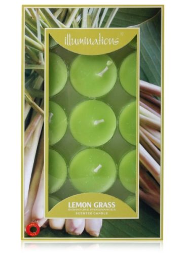 Illuminations Lemon Grass Scented T - Light Candles