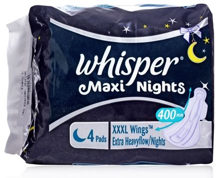 Whisper Maxi Nights Sanitary Napkins - XXXL Wings