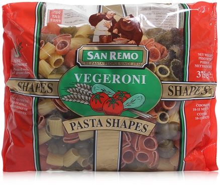 San Remo - Vegeroni Pasta Shapes