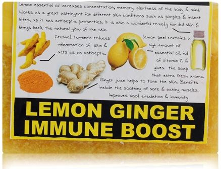Soul Flower Lemon Ginger Immune Boost Soap