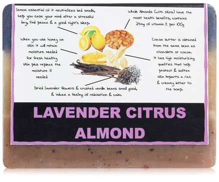 Soul Flower Lavender Citrus Almond Soap