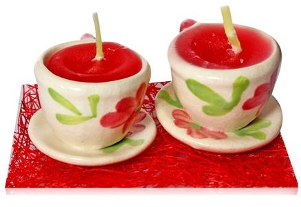Soulflower Rose Tea Cup Candle