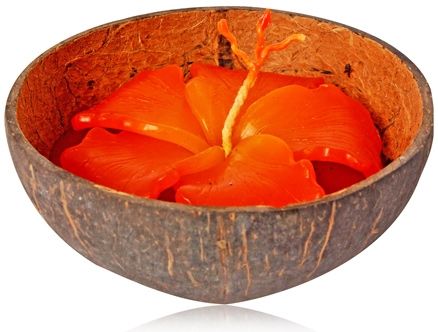 Soulflower Orange Hibiscus Coconut Candle