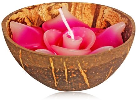 Soulflower Pink Rose Coconut Candle