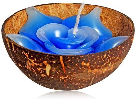 Soulflower Blue Rose Coconut Candle