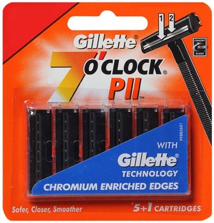Gillette - 7 O''Clock PII - Twin Blade Cartridges