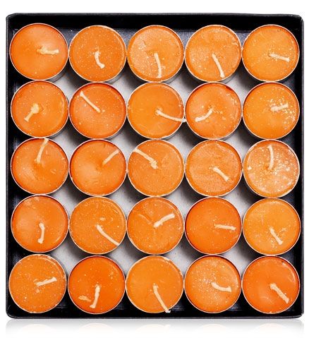 Soulflower Small T- Light Candle Value Pack - Orange