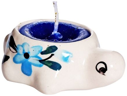 Soulflower Ceramic Aroma Magic Candle - Blue