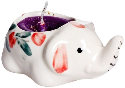 Soulflower Ceramic Aroma Candle - Purple