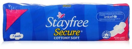 Stayfree Secure Cottony Soft Pads - Extra Large